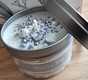 Sparkle Candle Tin - White Fig