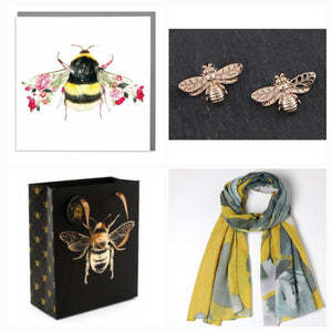 Bees Gift Set - Black & Gold