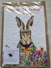 Load image into Gallery viewer, Happy Birthday Old Lad - Hare - Plantable Seed Card
