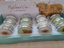 Load image into Gallery viewer, Highland Cow Pill Box - Jan Pashley
