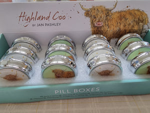 Highland Cow Pill Box - Jan Pashley