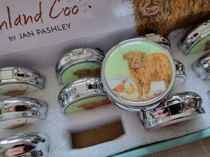 Highland Cow Pill Box - Jan Pashley