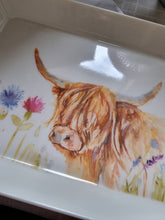 Load image into Gallery viewer, Highland Cow Meadows Small Melamine Tray
