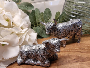 2nd Silver Highland Cow - Minis x 2