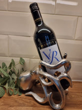 Load image into Gallery viewer, Silver Octopus Wine Bottle Stand
