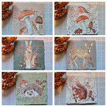 Load image into Gallery viewer, Woodland Animals Slate Coasters
