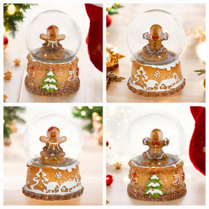 Gingerbread Snow Globe Christmas Decoration