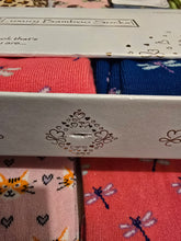 Load image into Gallery viewer, 2nd Bamboo Socks Gift Box - Ditsy Dragonfly - Ladies
