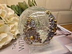 2nd LED Crackle Ball - White & Gold Trees
