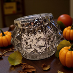 Glass T-Light Holder - Gold