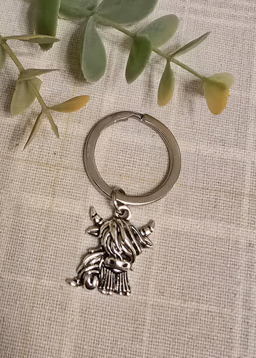 Highland Cow Keyring