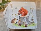 Paper Shed Bucklebury Wood Coaster 6 Designs - Set of 6