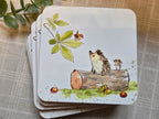 Paper Shed Bucklebury Wood Coaster 6 Designs - Set of 6