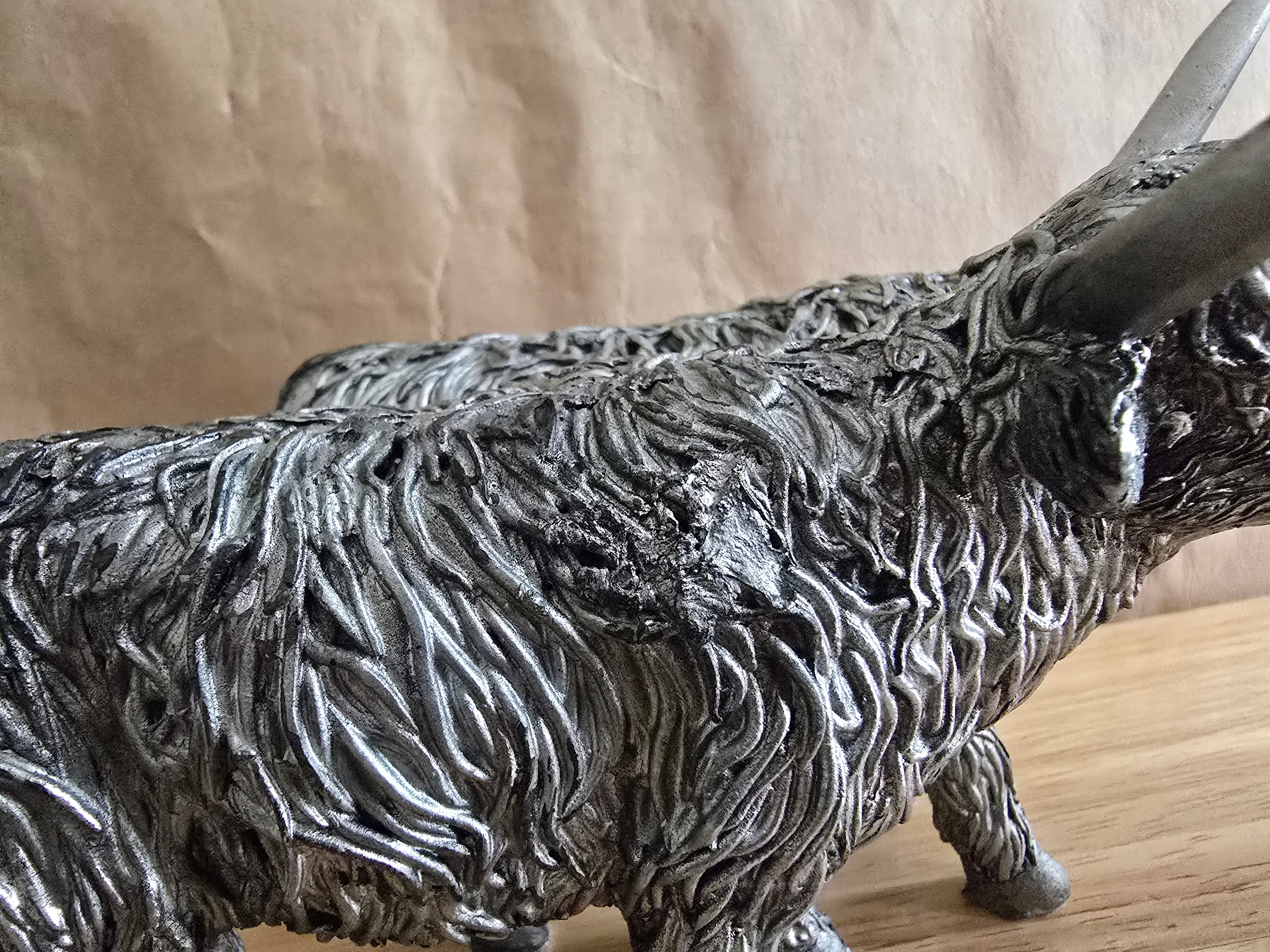 2nd Silver Highland Cows Ornament