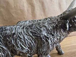 2nd Silver Highland Cows Ornament