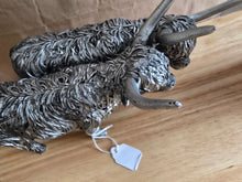 Load image into Gallery viewer, 2nd Silver Highland Cows Ornament
