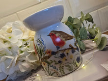 Load image into Gallery viewer, 2nd Robin Forget Me Not Ceramic Wax Warmer / Burner
