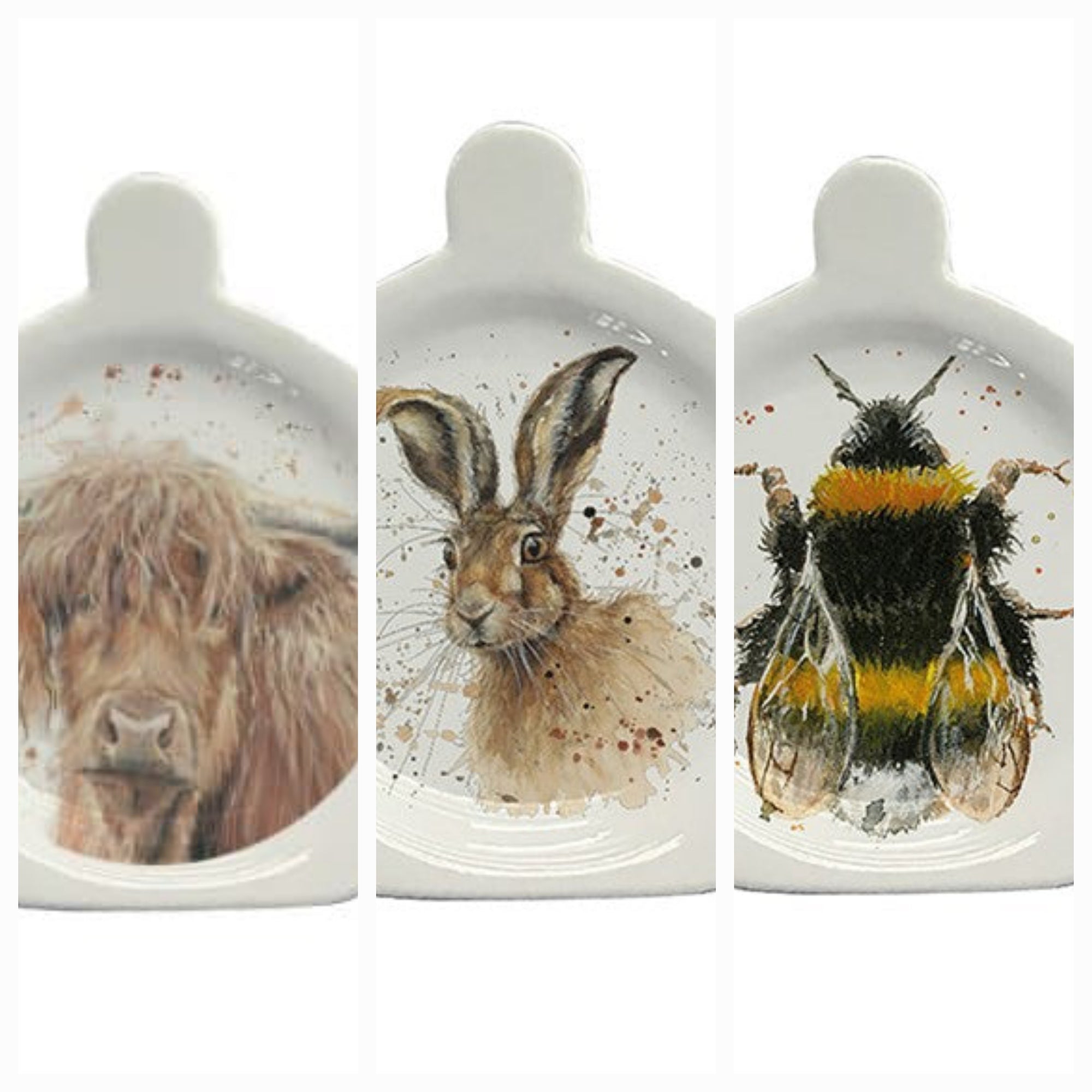 Tea Bag Tidy - Bree Merryn Highland Cow, Hare, Bee, Hedgehog, Fox & Mushrooms, Robin, Garden Birds, Lemon, Chrismas