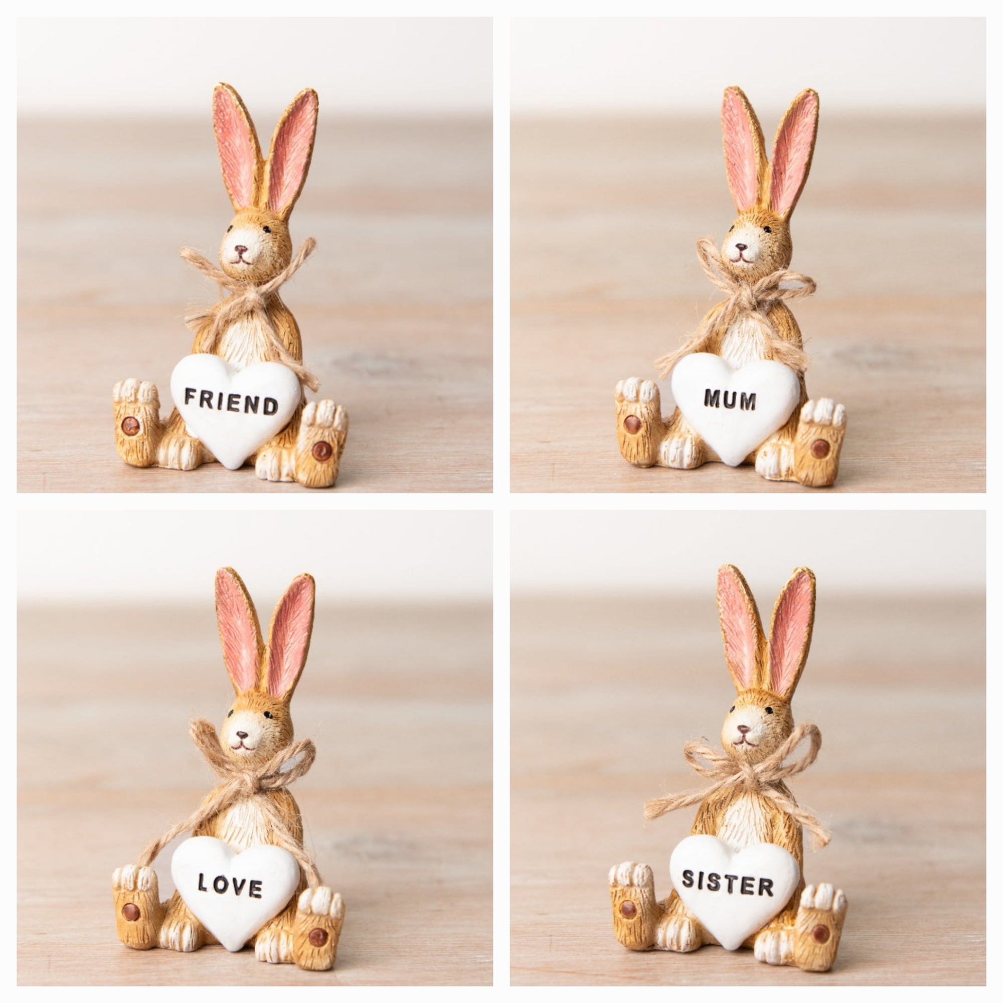 Rabbit With Heart - Sister Friend Love Mum
