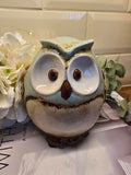 Village Pottery Owl Money Box