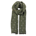 Reversible Stars Scarf - Olive