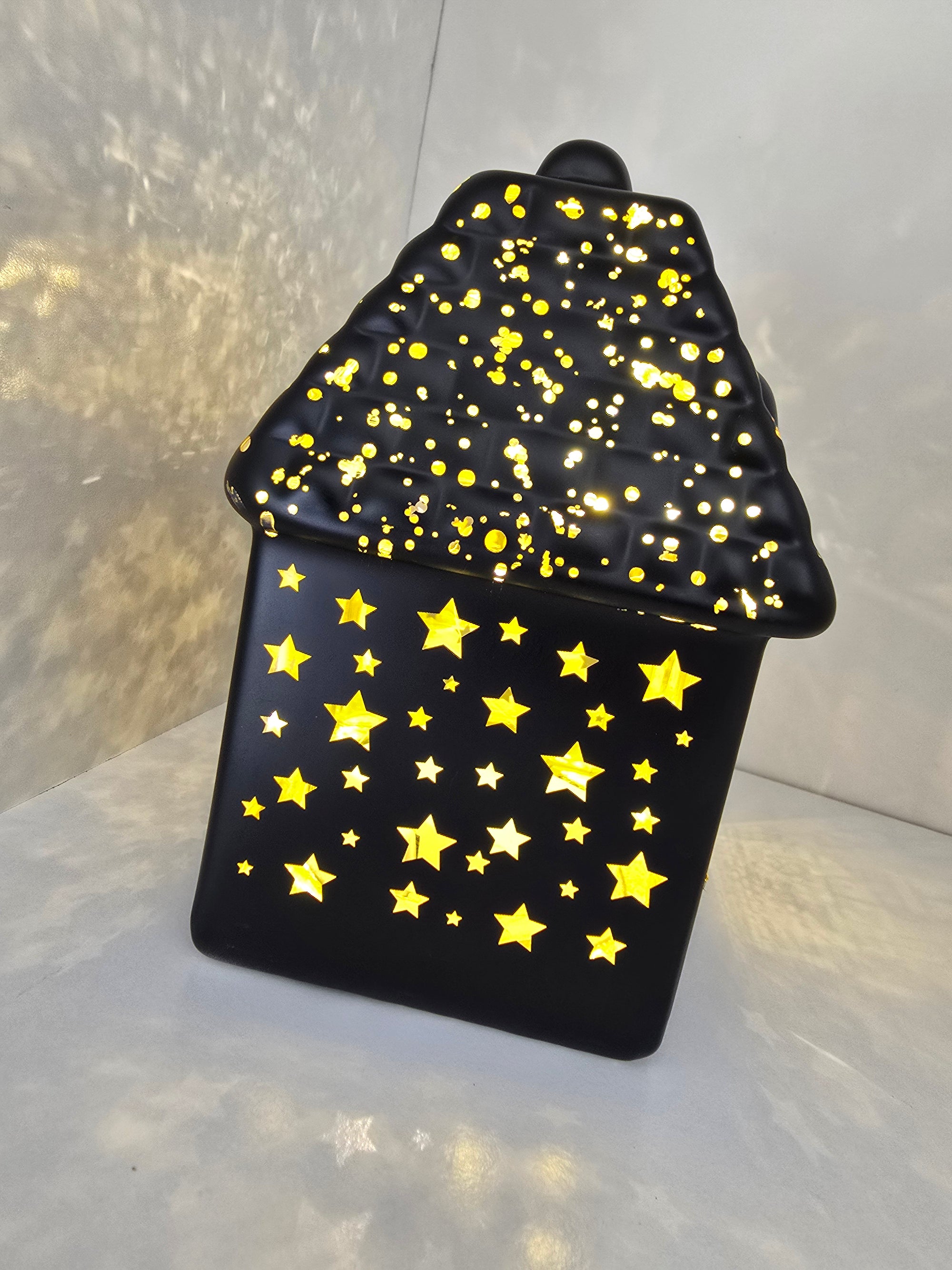Bright Christmas LED House Black