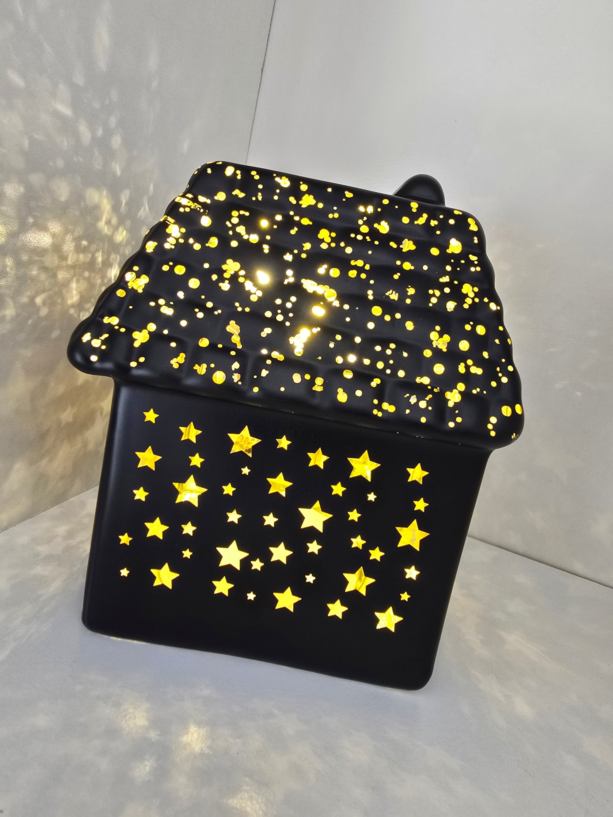 Bright Christmas LED House Black