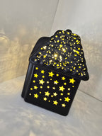 Bright Christmas LED House Black