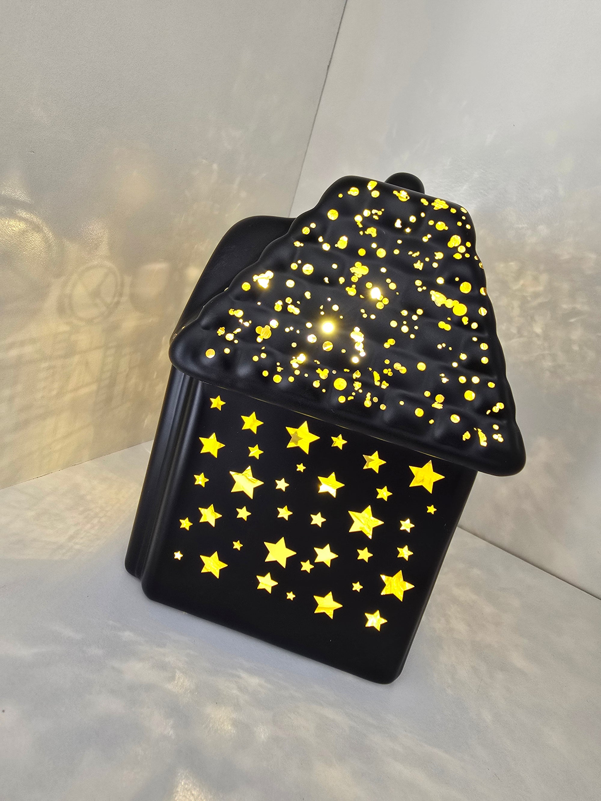 Bright Christmas LED House Black
