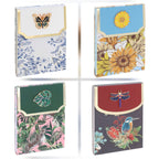 Charm Notebook - Butterfly Sunflower Leaf Dragonfly/Kingfisher