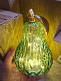 Diamond Cut LED Green Pear