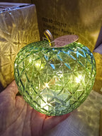Diamond Cut LED Green Apple