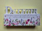 Floral Wooden Block With Verse - Mum Nan Sister Daughter Friend