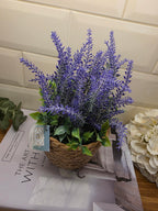 Faux Purple Lavender Plant