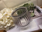 Pale Purple Glass Tea Light Holder