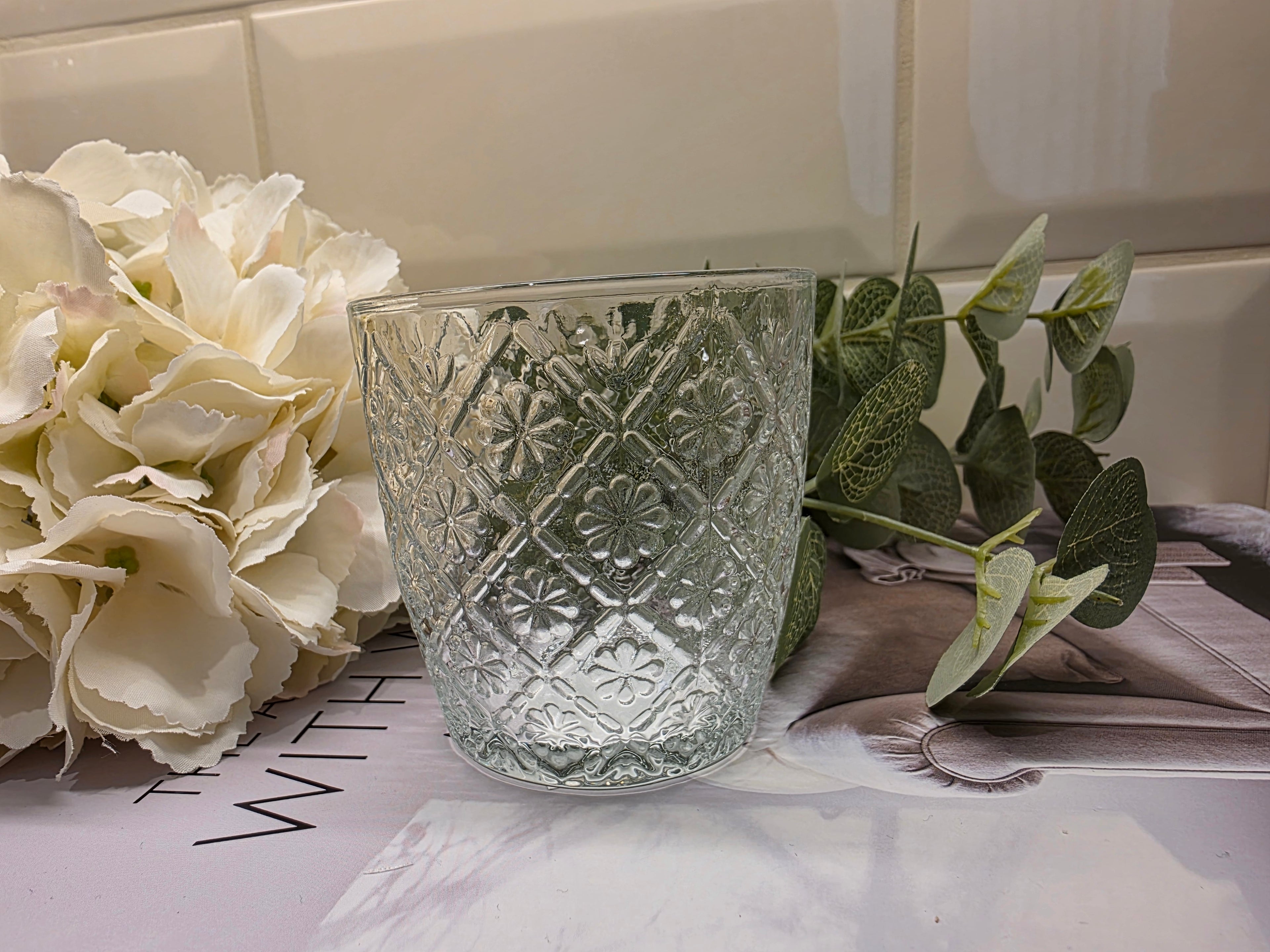 Clear Glass Tea Light Holder