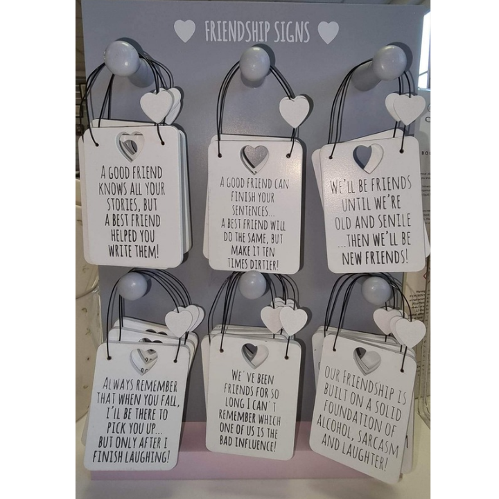 Friendship Signs - Good Friends - Best Friends – Donna's Gift Emporium
