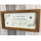 Be Kind / Bee Kind Frame