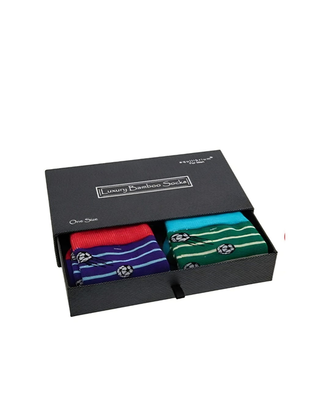 Men's Bamboo Socks Gift Box - Football