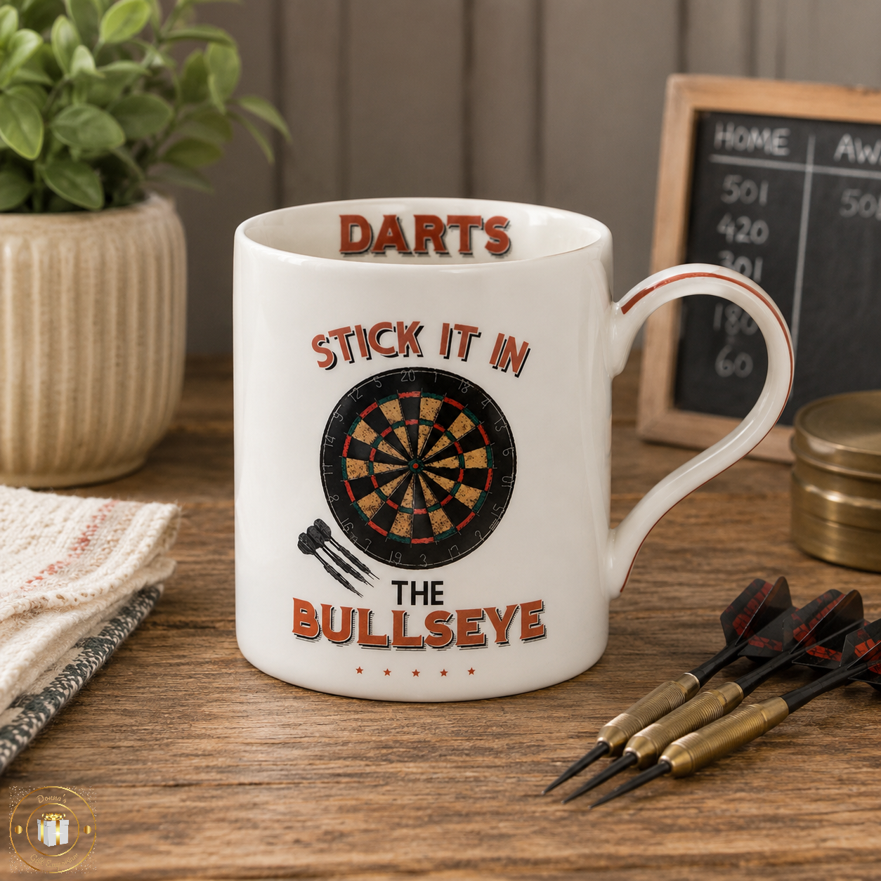 Darts Mug - Stick It In The Bullseye