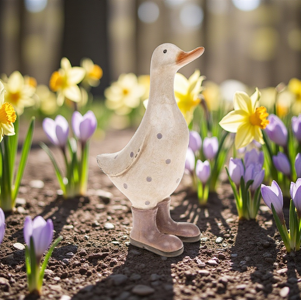 Garden Duck - Polka Dot Lilac - Medium