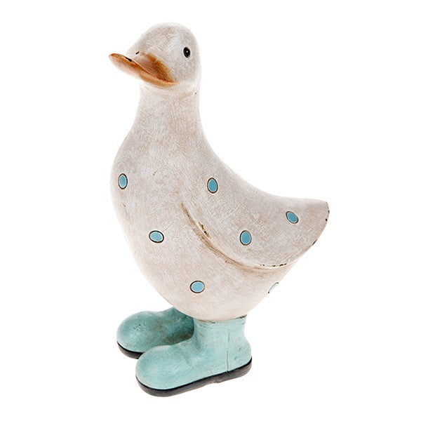 Garden Duck - Polka Dot Aqua - Small