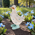Garden Duck - Polka Dot Aqua - Small