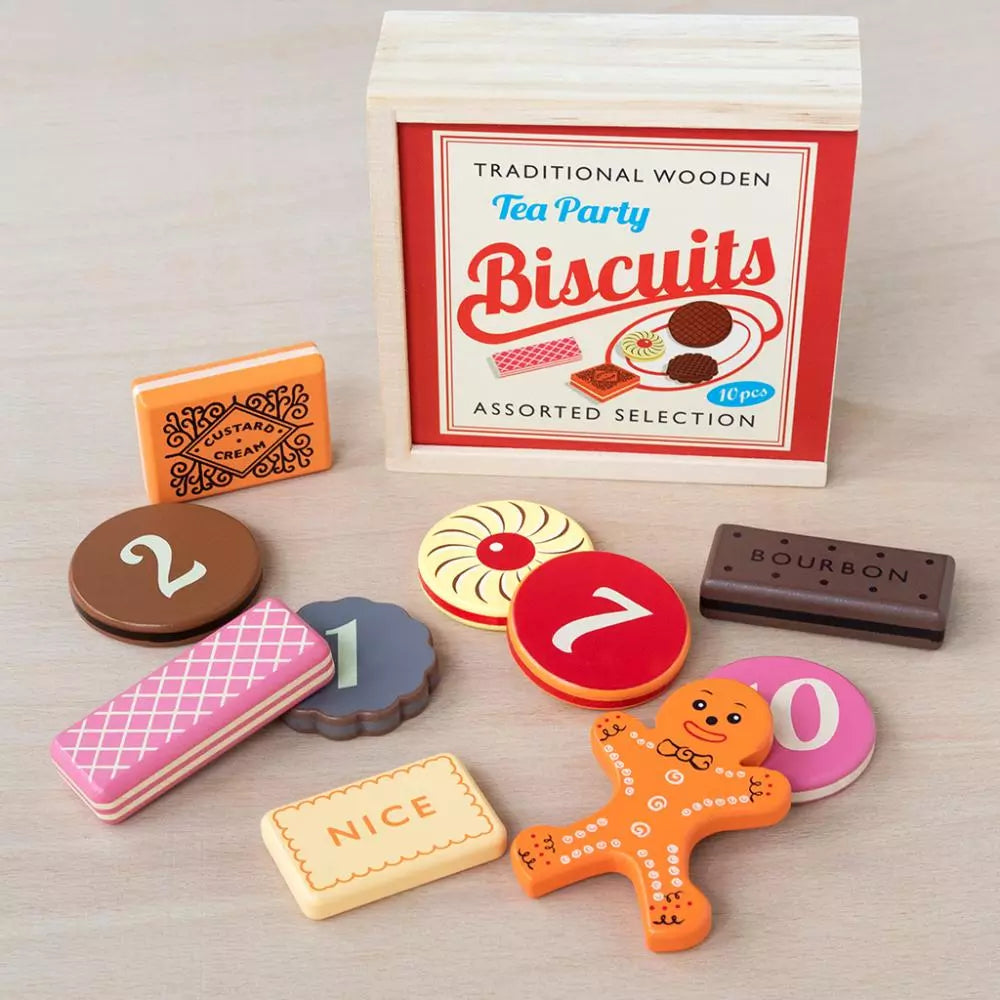 Traditional Wooden Toy - Biscuits With Numbers