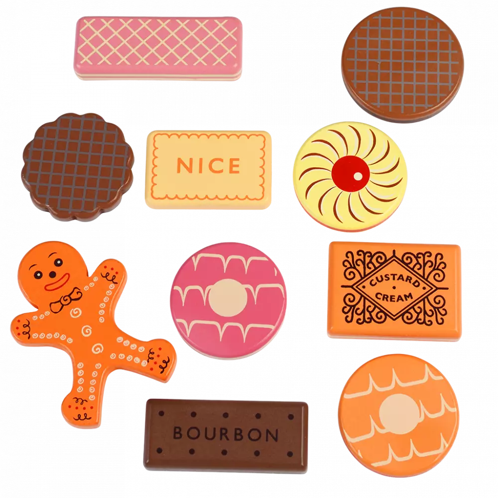 Traditional Wooden Toy - Biscuits With Numbers
