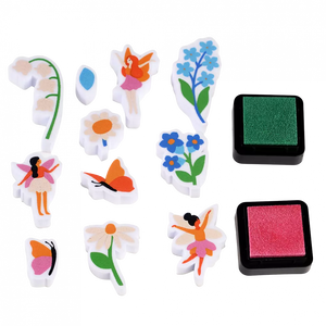 Set of mini stamps - Fairies in the Garden