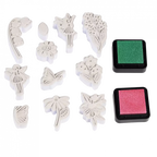 Set of mini stamps - Fairies in the Garden