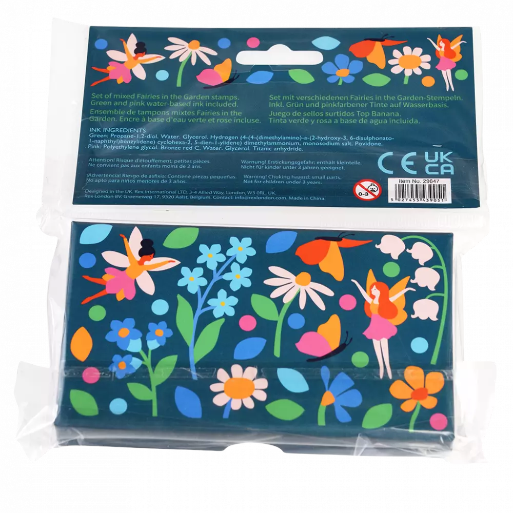 Set of mini stamps - Fairies in the Garden