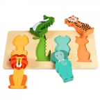Wooden puzzle - Colourful Creatures