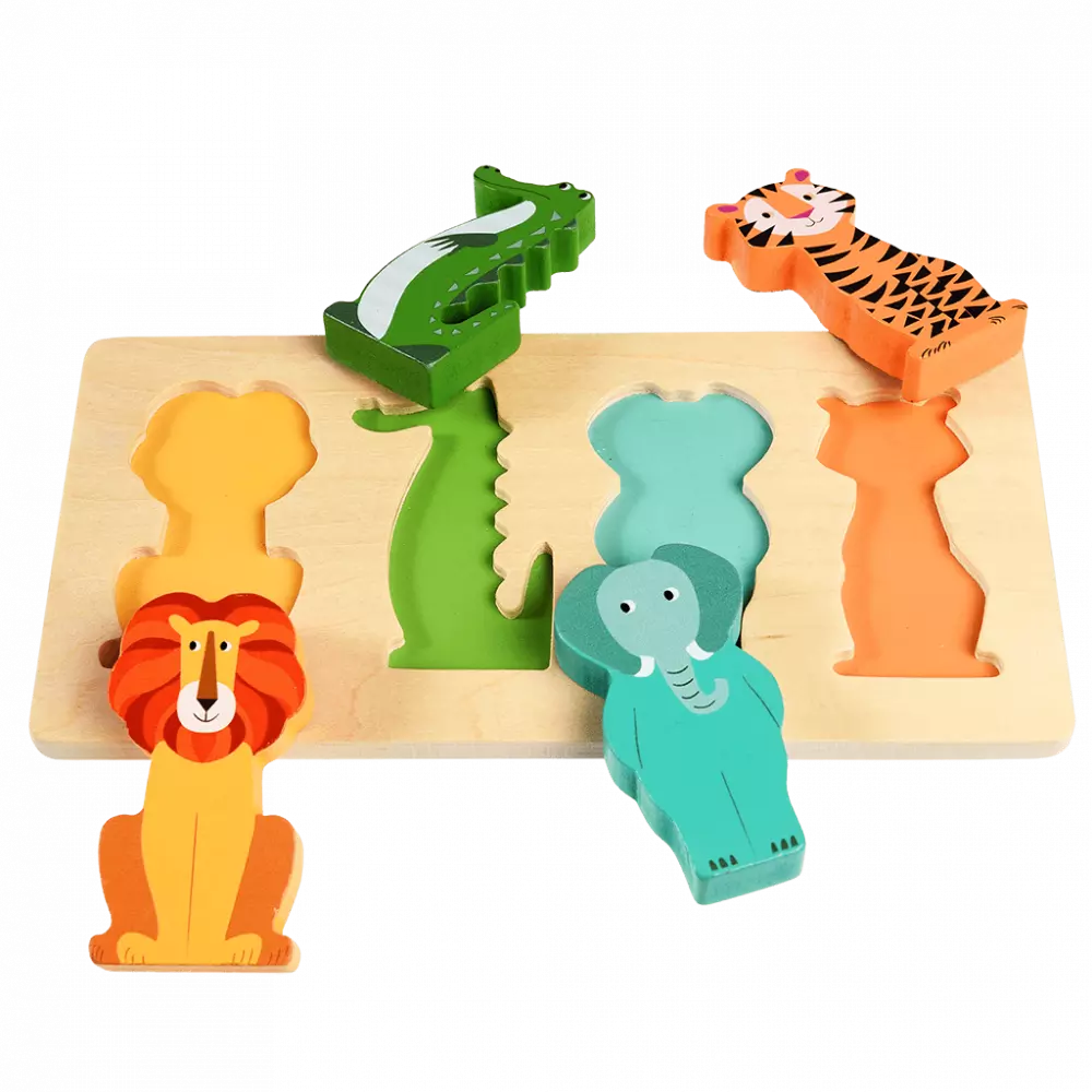 Wooden puzzle - Colourful Creatures